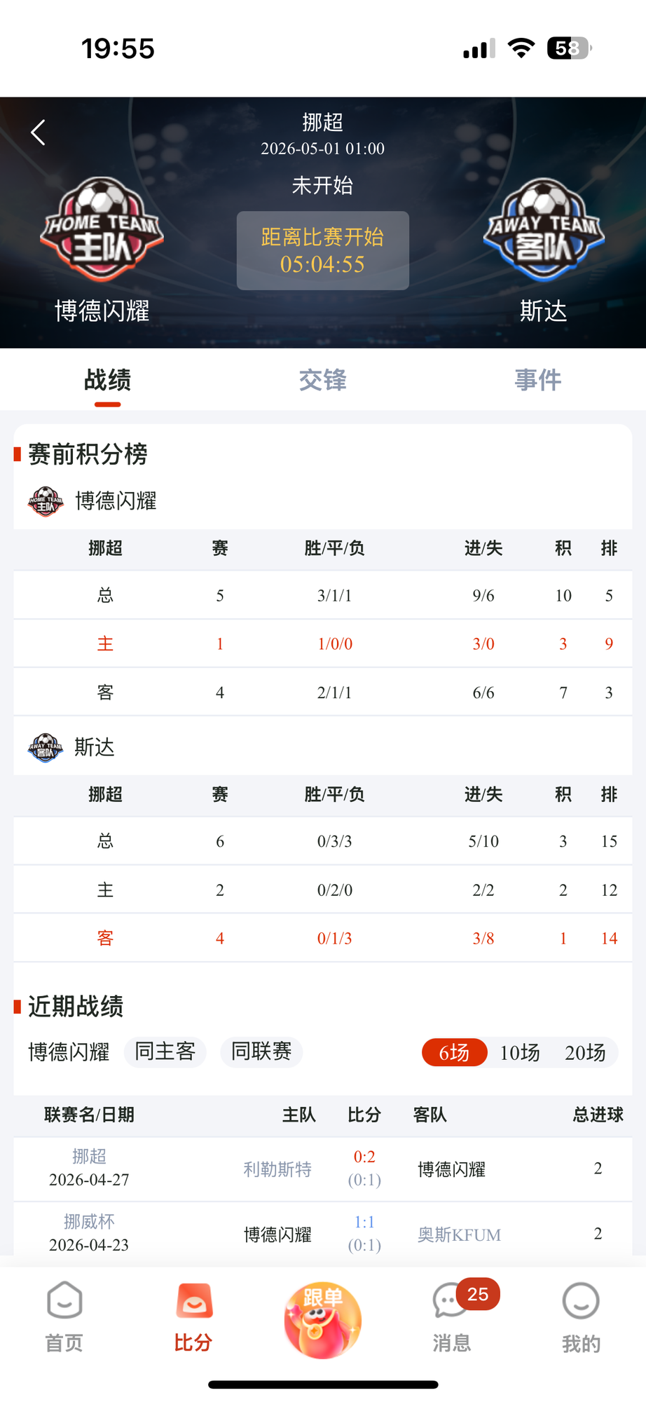 乐达助手 - 赛前数据